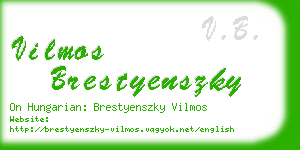 vilmos brestyenszky business card